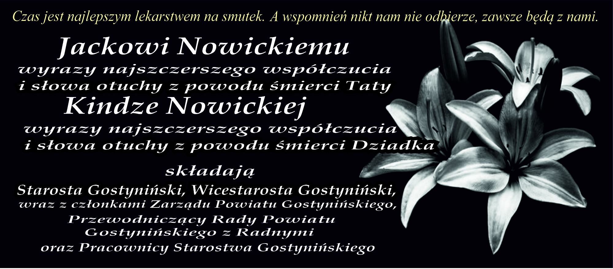 Kondolencje 2703