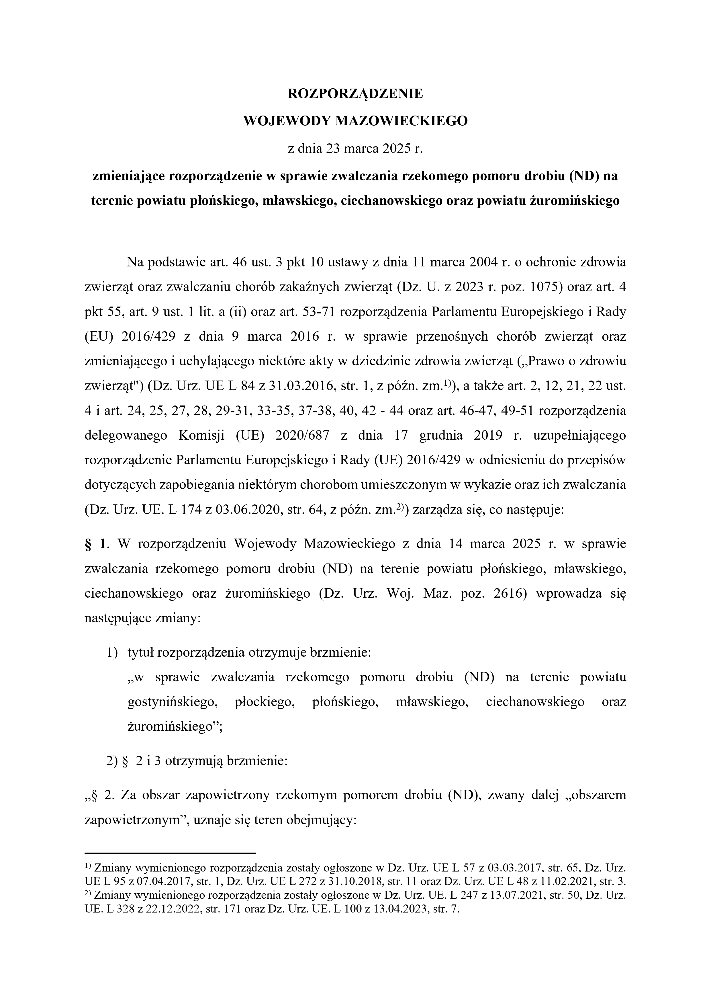 ROZPORZDZENIE ND projekt 20 032025 wersja poprawiona page 0001